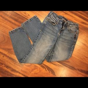 Girls Silver size 8 jeans